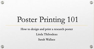 Poster Printing 101