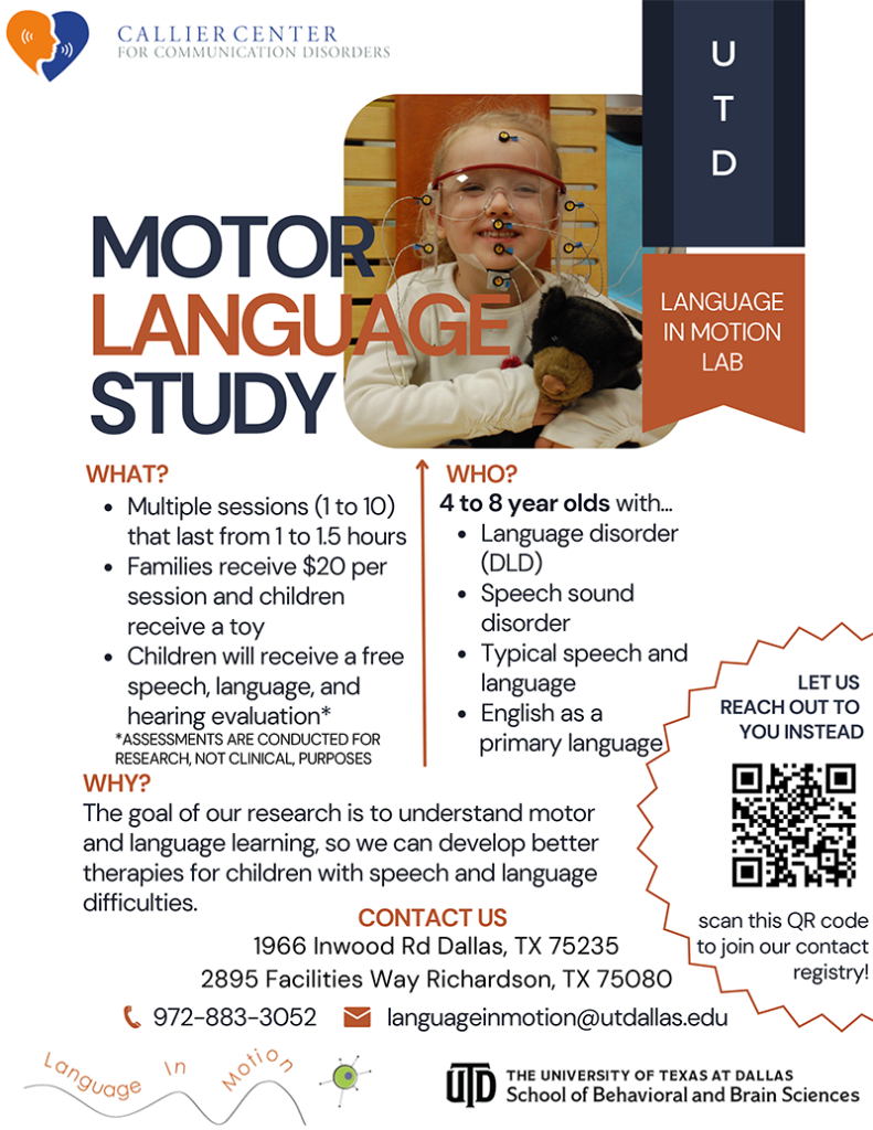 Motor Language Study Flyer