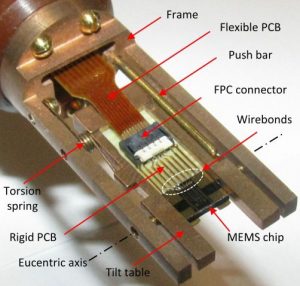 Images of MEMS chip and frame